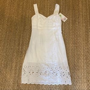 Lilly Pulitzer | White Linen Eyelet Dress NWT